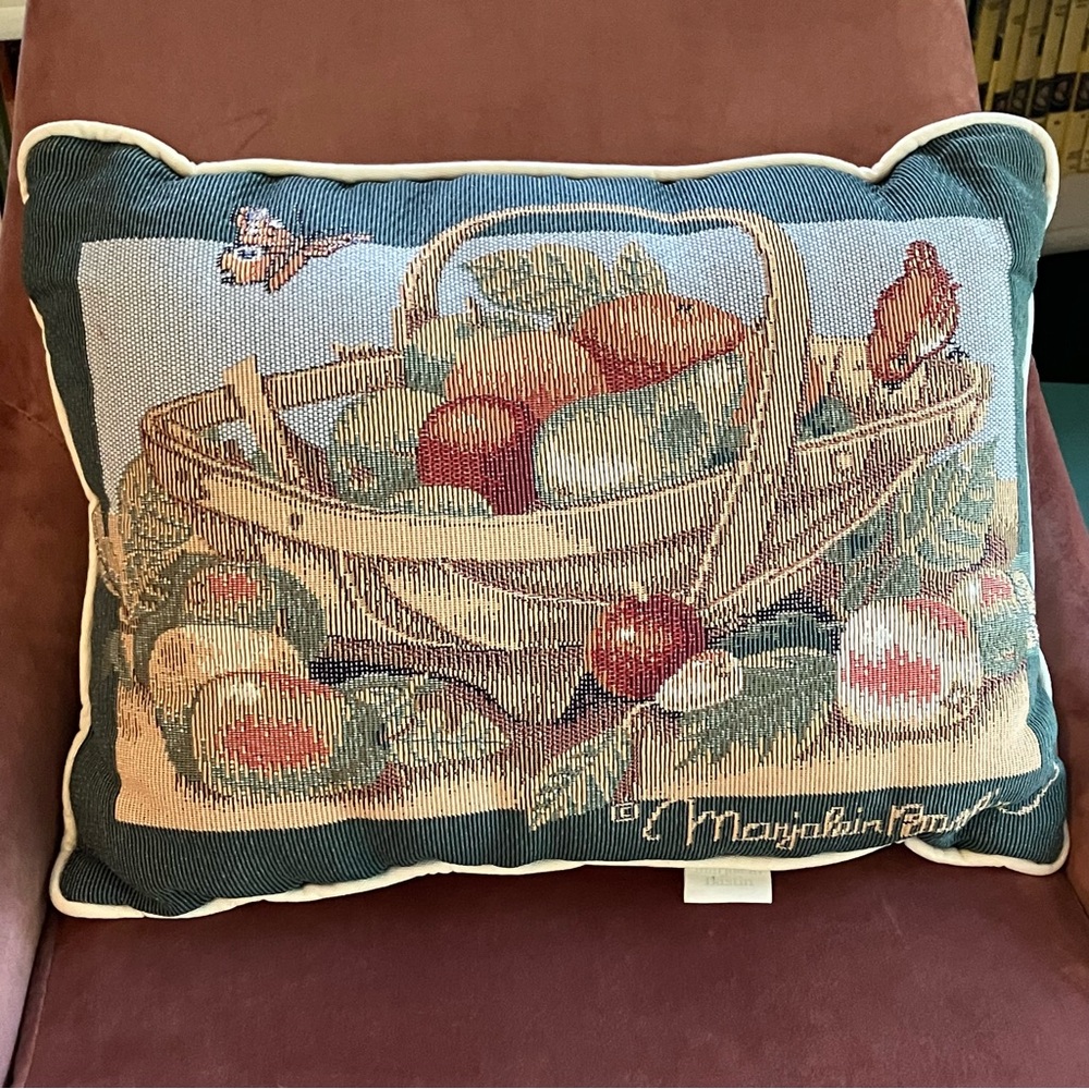 Vintage Marjolein Bastin Tapestry Throw Pillow